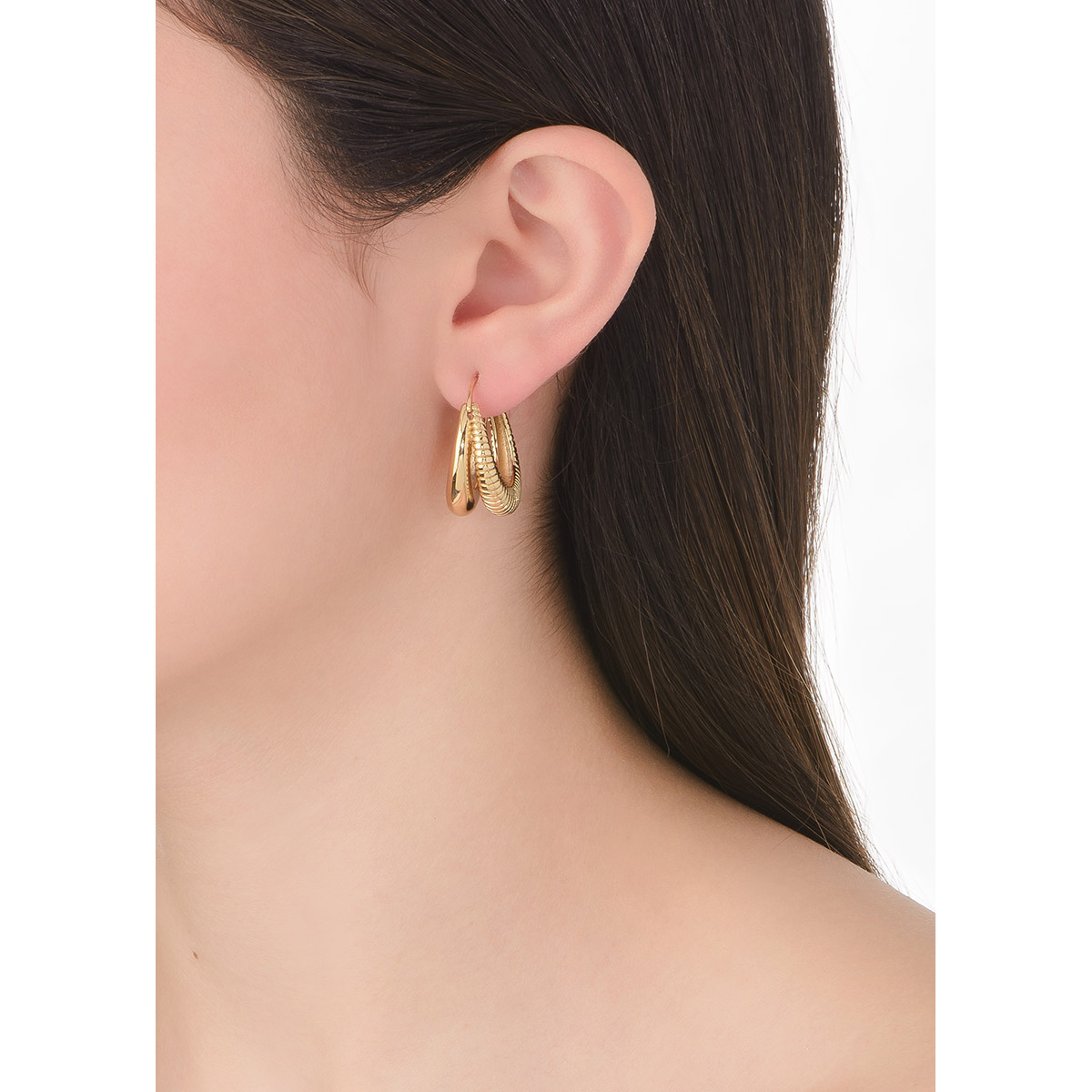 Aretes en baño de oro 18k elegancia atemporal