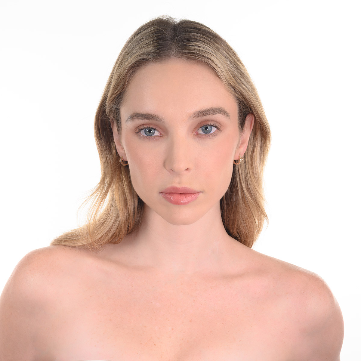 Arracadas de oro 18k con Diamonice cristal incrustadas