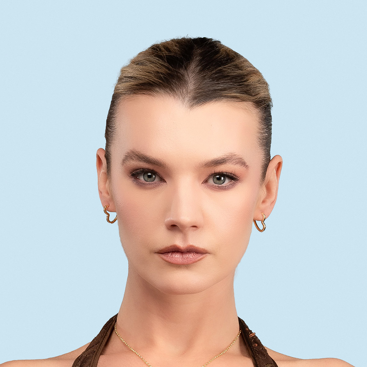 Arracadas en forma de corazón
