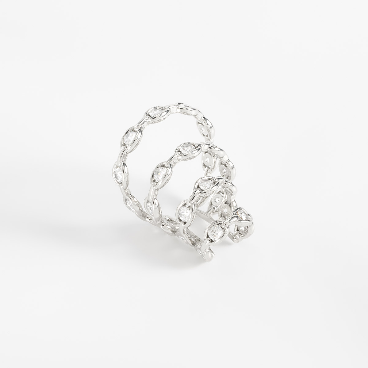 Ear cuff escalonado con Diamonice