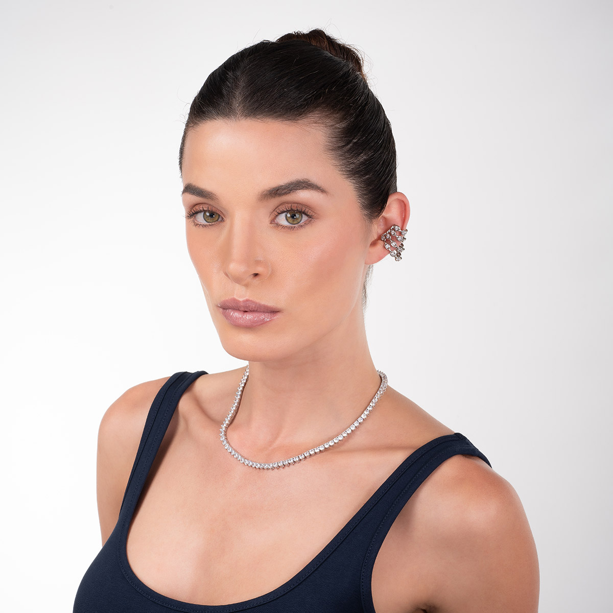 Ear cuff escalonado con Diamonice