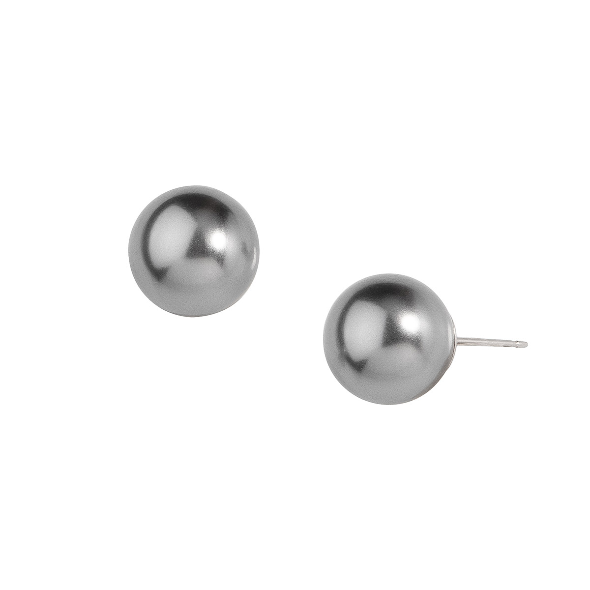 Pendientes Esféricos con Acabado Metálico Elegantes Pendientes Esféricos con Acabado Metálico Elegantes