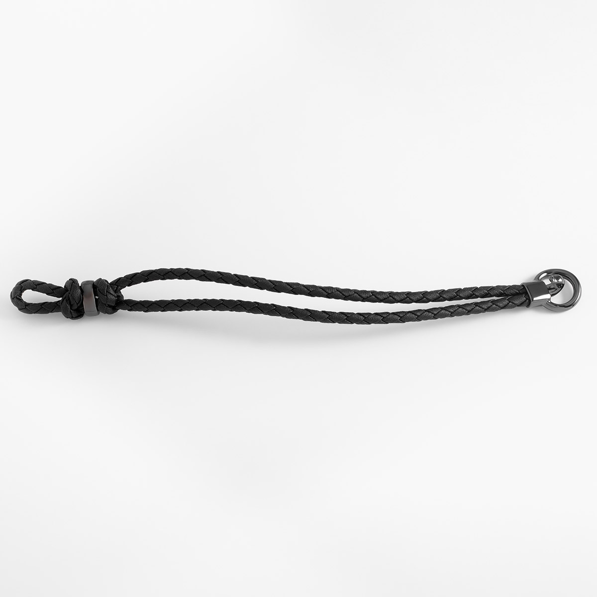 Pulsera doble de cobalto tejido en baño de platino 21 cm